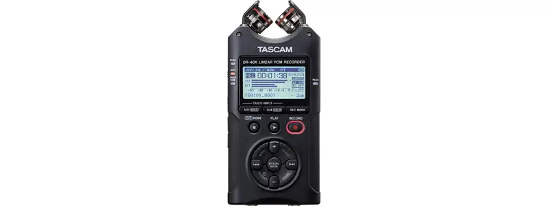 tascam dr-40x four-track digital audio recorder