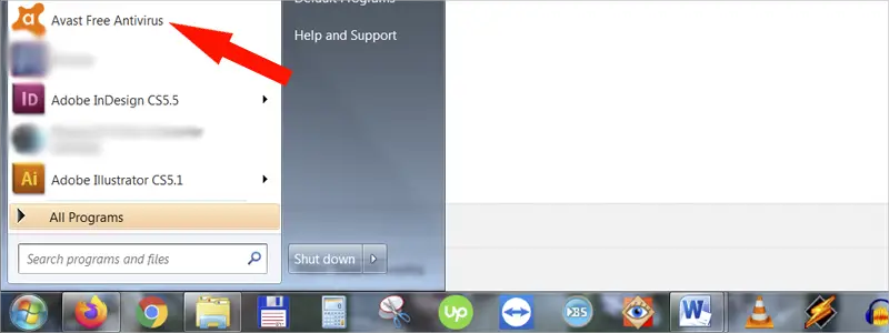 how to disable avast 7a