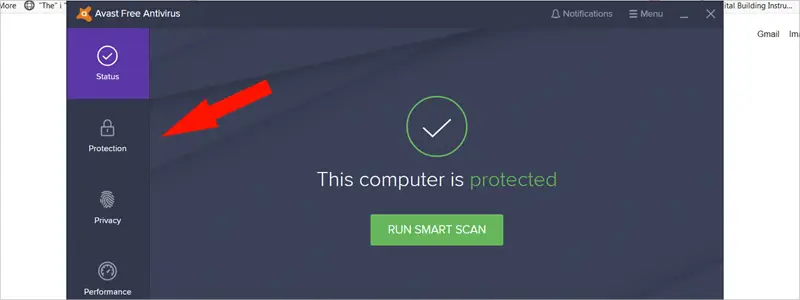 how to disable avast 8a