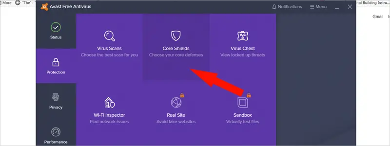 how to disable avast 9a