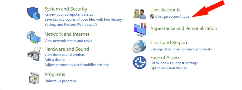 how to change administrator on windows 10 k