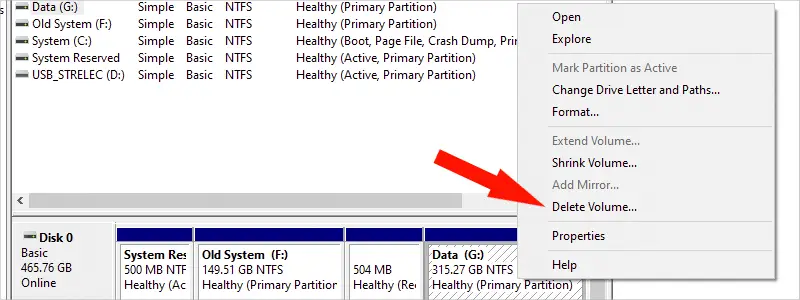 how to merge partitions in windows 10 d