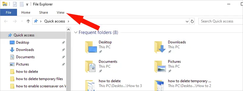 how to show hidden files in windows 10 b